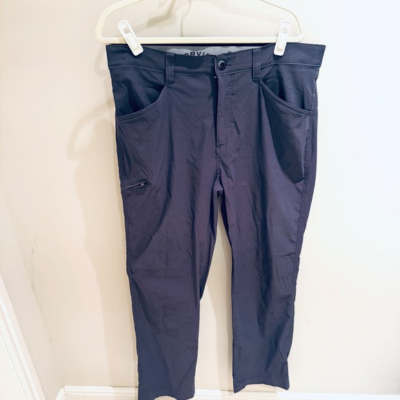 Orvis Tech Pants Hiking Travel Zip Pocket Outdoor Casual Gray Mens Size 38 - Picture 1 of 4